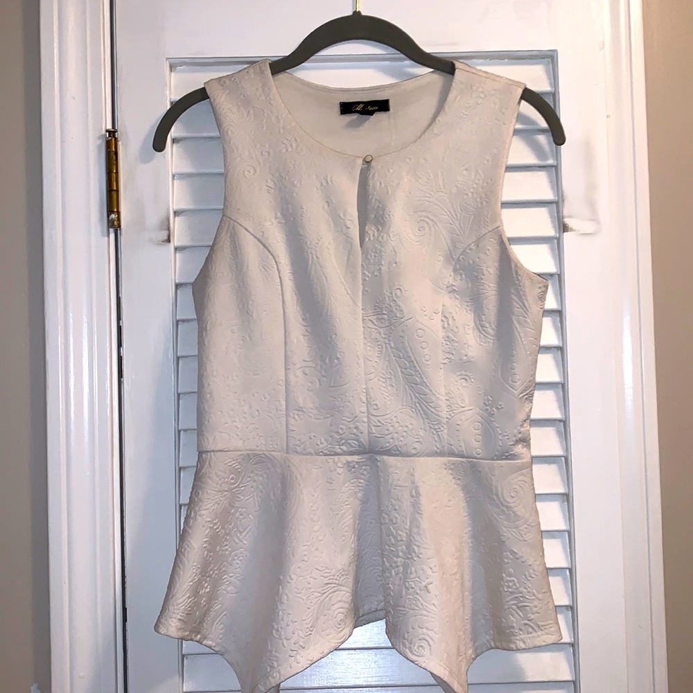 Peplum Textured Top